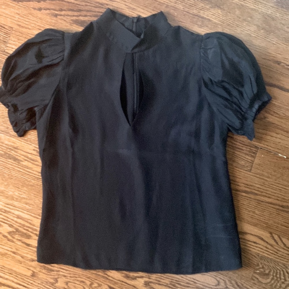 Frame Silk Puff Sleeve top